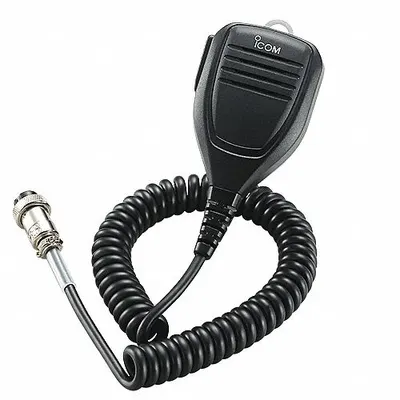 ICOM Hand Microphone: Fits Icom, For 7300/7610/9700 Series, 23 in Cord, Push To Talk - ICOM-Compatible Microphones & Speakers