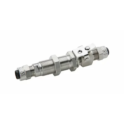 PARKER Compression Fitting Coupling: 3/8 in OD x 3/8 in OD Fitting Size - Creep-Resistant Self-Aligning Brass Compression Fittings