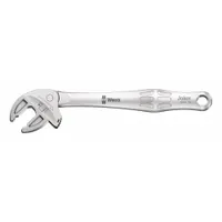 WERA Adjustable Wrench: Steel, Satin Chrome, 7 13/32 in Overall Lg, 5/8 in Jaw Capacity (MPN 05020103001)