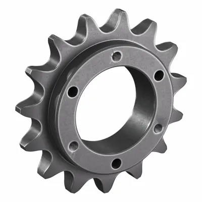TRITAN Bushed Roller Chain Sprocket: For 100 Chain, 15 Teeth, 6.012 in Pitch Dia - Size 100 Bushed-Bore Roller Chain Sprockets