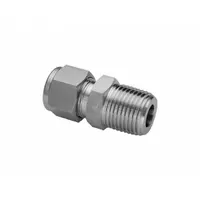 HAM-LET Compression Fitting Adapter: 8 mm OD x 1/4 in Pipe Fitting Size, Compression x Pipe Weld (MPN 768LN SS 8 MMX 1/4)