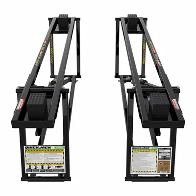 QUICKJACK Portable Car Lift: 6,000 lb Load Capacity, 24 in Max Lift Ht, 3 in Min Lift Ht - Portable Scissor Lifts