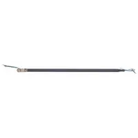 Steel downrod for extending ceiling fan drop in rooms with high or vaulted ceilings. 36-inch length, 1-inch width, black finish. Includes safety cables for secure installation