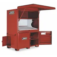 CRESCENT JOBOX Jobsite Cabinet: 42 in W x 63 in D x 80 in H, 100 cu ft, Padlock, Brown (MPN 1-674990)