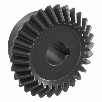 KHK GEARS Bore Miter Gear: For 90° Shaft Angle, Module m 2, 30 Teeth - Straight Teeth Metric Miter Gears