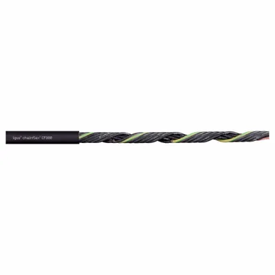 CHAINFLEX Control Cable: 18 AWG, 2 Conductors, Order by the Foot, PVC Jacket - Continuous Flexing Control Cables