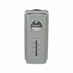 Analog thermostat for heat-only applications. Concealed dial with temperature range 40° to 90°F. SPST switch opens on rise. Dustproof case. Operates at 120 to 240V AC. Single-stage heat control, no fan setting.