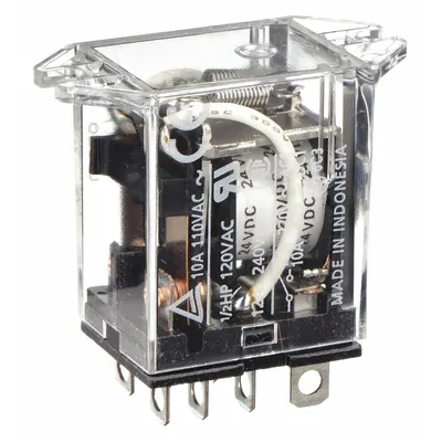 OMRON Flange Mount Relay: Surface (Top Flange) Mounted, 10 A Current Rating, 24V DC - Surface-Mounted Relays