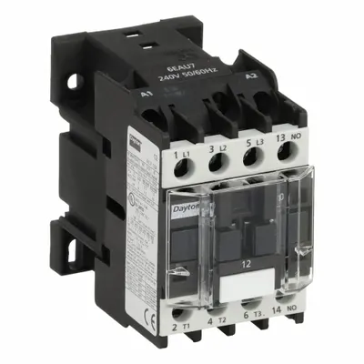 Dayton Magnetic Contactor: Non-Reversing, 3 Poles, 3NO Contacts, 12 A - Non-Reversing IEC Contactors