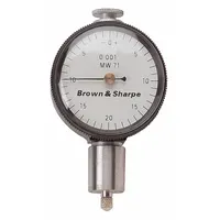 TESA BROWN & SHARPE Dial Indicator - Lug Back: 0 in to 0.05 in, Inch, Back Plunger, Balanced Reading (MPN 14.83004)