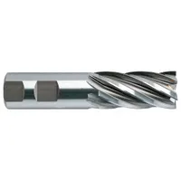 YG-1 Square End Mill: High Speed Steel, 6 Flute, 7/8" Mill Dia, 1-7/8" LOC, 4" OAL (MPN 04140)