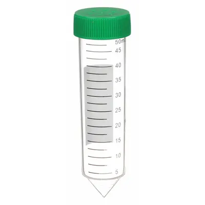OEM APPROVED VENDOR 50 mL Polypropylene Conical Culture Tube with Green Closure - Plastic Culture Tubes