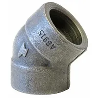 ANVIL Metal Pipe Elbow: 1/4 in x 1/4 in, Female Socket x Female Socket, 2,000 psi @ 150° F, Steel (MPN 0362012601)