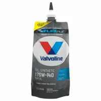 VALVOLINE Gear Oil: Synthetic, 1 qt Container Size, Bottle, 75W-140, 190 Viscosity Index, SAE (MPN 889787)