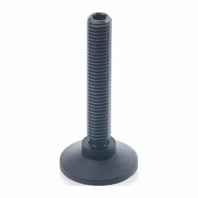 JW WINCO Male-End Leveling Mount: Swiveling Stud, 3/8"-16 Thread Size, 1.26 in - Swivel Male Leveling Mounts