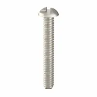 Tamper Resistant Screw: #6-32 Thread Size, 1 in Lg, Stainless Steel, Plain, Round, One-Way, 100 PK (MPN 141430)