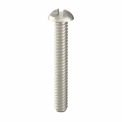 TAMPER-PRUF SCREW Tamper Resistant Screw: #6-32 Thread Size, 1 in Lg, Stainless Steel, Plain - Round Head Tamper-Resistant Machine Screws