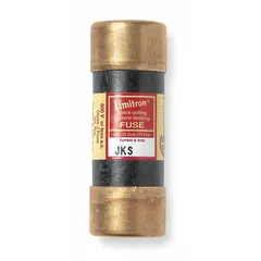 Class J cylindrical body fuse rated 50 A and 600 V AC. Fast-acting design provides rapid overcurrent protection for industrial circuits such as motor control centers, panelboards, and switchgear. Non-indicating type.