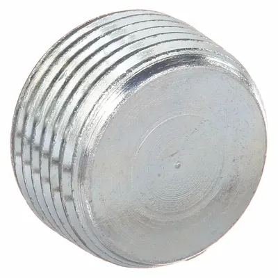 HUBBELL KILLARK Blank Plugs - Haz Loc: Steel, Electroplated, 1/2 in Trade Size, NPT, Male to Male - Hazardous Location Blank Plugs