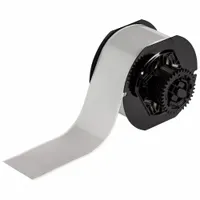 Continuous Label Stock: 2 in x 100 ft, Metalized Polyester, Silver (Satin), Indoor (MPN B33C-2000-413)