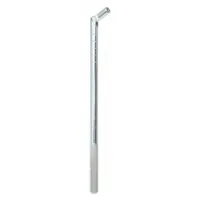 This steel tubeless tire insert tool is used to install tire repair plugs without removing the tire from the rim. It features sturdy steel construction and a carded packaging. Overall length is 11 1/2 inches. Suitable for automotive, truck, and fleet maintenance puncture repairs