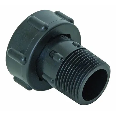 HYDRORAIN Adapter: 1" MIPT, PVC, 350 psi Max Working Pressure, 2.25 in Wd - Irrigation Adapter Fittings