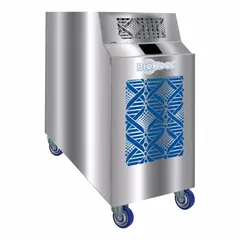 This cooling-only portable air conditioner delivers 13,800 BtuH and operates on 115V AC. It includes an air filter and is designed for indoor use in spaces from 450 to 550 sq ft. Suitable for spot cooling in industrial or commercial environments.