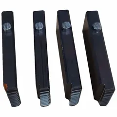 This bolt die is designed for threading machines, compatible with Snap-O-Matic and Uniquad heads. It threads 3/4 in pipe with UNC (Unified Coarse) threads, right-hand rotation, and is made from alloy material. Suitable for industrial plumbing and mechanical applications requiring right-hand threading.
