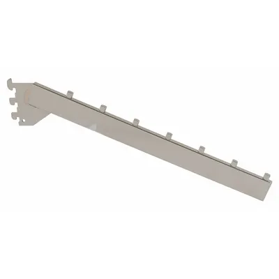 ECONOCO Tubing Waterfall: Single, 1 in Slot Spacing, 1/2 in Slot Lg - Waterfall Hangrails for Slotted-Standard Shelving