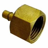 MEM-CO Mini Barbed Fitting Adapter: 3/4 in ID x 3/4 in Pipe x 1/8 in ID Size, FNPT x Tube, Brass (MPN 3/4FB3)