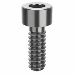 Inch-system standard socket head cap screw with #4-40 thread, 5/16 in length, made from 316 stainless steel (H5 tolerance). Plain finish, right-hand thread, and 3/32 in drive size. Used for fastening components in machinery and assemblies requiring corrosion resistance.