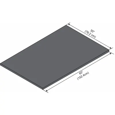 INSTOCK Work Surfaces: 5 ft Overall Lg, 30 in Overall Wd, 1 in Countertop Thick - Phenolic Lab Furniture Work Surfaces