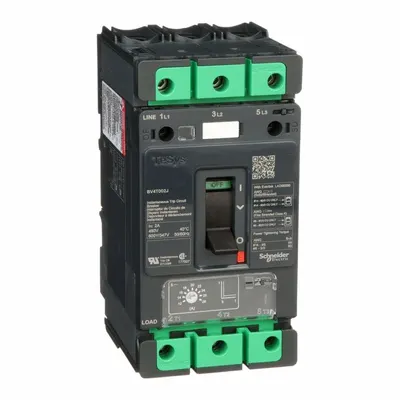 SCHNEIDER Motor Circuit Protector: 2 A Amps, Adj, Plug-In, 12 A Low Amp Trip Setting - Square D Motor Circuit Protectors