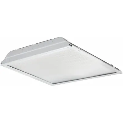 LITHONIA LIGHTING Recessed Troffer: 2 ft Lg, 2 ft Wd, 3,700 lm, 3500K, 40 W - 2 ft. x 2 ft. LED Flat Panels & Troffers