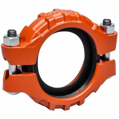 VICTAULIC Clamp Coupling: Flex Bolted Clamp, 2 1/2 in x 2 1/2 in, Ductile Iron - Grooved Pipe Couplings