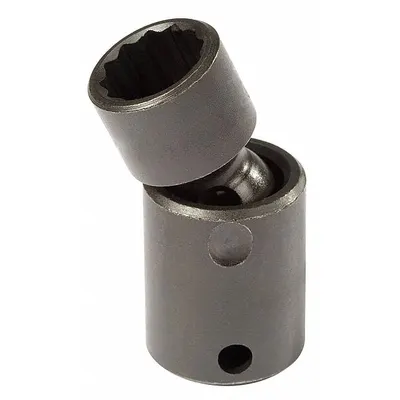PROTO Flex Impact Socket: 14 mm Socket Size, 12-Point, Std, Black Oxide, Not Tether Capable - 3/8" Drive Metric Flex Impact Sockets