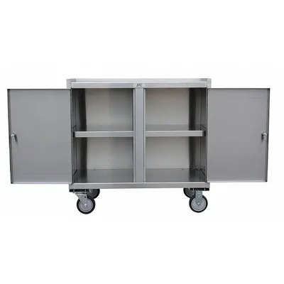 JAMCO Mobile Cabinet Workbench: 37 in x 27 in, Steel, 1,200 lb Overall Load Capacity - Mobile Cabinet Benches with Shelves