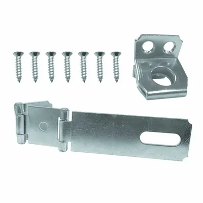 OEM APPROVED VENDOR Steel Conventional Hasp, 2-1/8 in H x 4-1/2 in L x 1-1/2 in W - Conventional Hasps