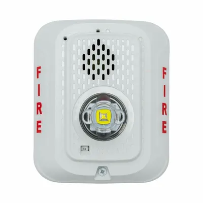 SYSTEM SENSOR Horn Strobe: 16 to 33V DC, 1/32 in Overall Ht, 5 21/32 in Overall Wd - Fire Alarm Horns with Strobe Light