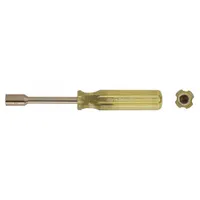 AMPCO Solid Round Shank Nut Driver: Straight, Metric, Without Magnetized Tip, Std, 16 mm Tip Size (MPN ND-16MM)