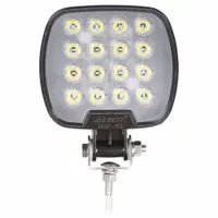 MAXXIMA Vehicle Work Light: Square, Flood, LED, Bolt/Bracket, Blunt Cut Wires, Universal, Black (MPN MWL-43)