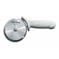 DEXTER RUSSELL Pizza Cutter Wheel: 1 Handles, Polypropylene, 5 in Blade Dia, White, 5 in Handle Lg (MPN 18013)