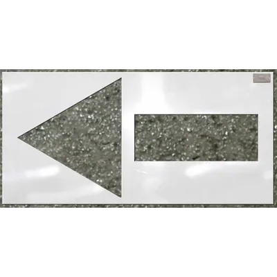 C.H. HANSON Individual Stencil: Arrow, 24 in Overall Wd, 48 in Overall Ht, 0.125 in Thick - Arrow Stencils