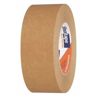 SHURTAPE Packaging Tape: 6.1 mil Tape Thick, 1 7/8 in Imperial Tape Wd, Kraft, FP 096 - Pressure-Sensitive Paper Tape