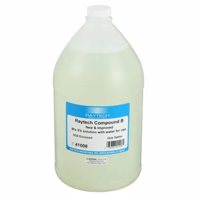 RAYTECH Liquid Deburring Solution: Amber - Multipurpose Tumbling Media Finishing Compounds