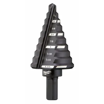 MILWAUKEE High-Speed Steel Step Drill Bit - High-Speed Steel Step Drill Bits
