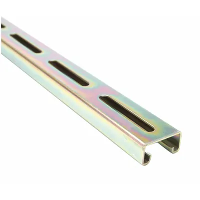 OEM Strut Channel - Slotted: Steel, Zinc-Plated, 14 ga Gauge, Slotted Holes - Slotted Strut Channels