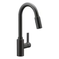 GENTA Gooseneck Kitchen Faucet: Gena, Brass, Single-Post, Deck, 1 Mounting Holes, 1.5 gpm Flow Rate (MPN 7882BL)
