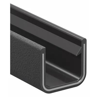 TRIM LOK Edge Trim: Single Gripping Finger, 100 ft Overall Lg, PVC Outer - Edge Trim & Edge Guard with Metal Core