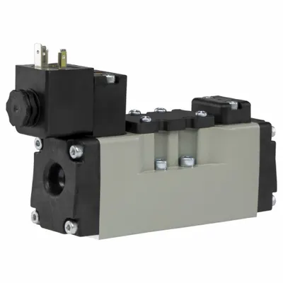 PARKER Solenoid Air Control Valve: Four-Way / Two-Position, 5599-1, Single Solenoid - Parker H Series Directional Control Valves
